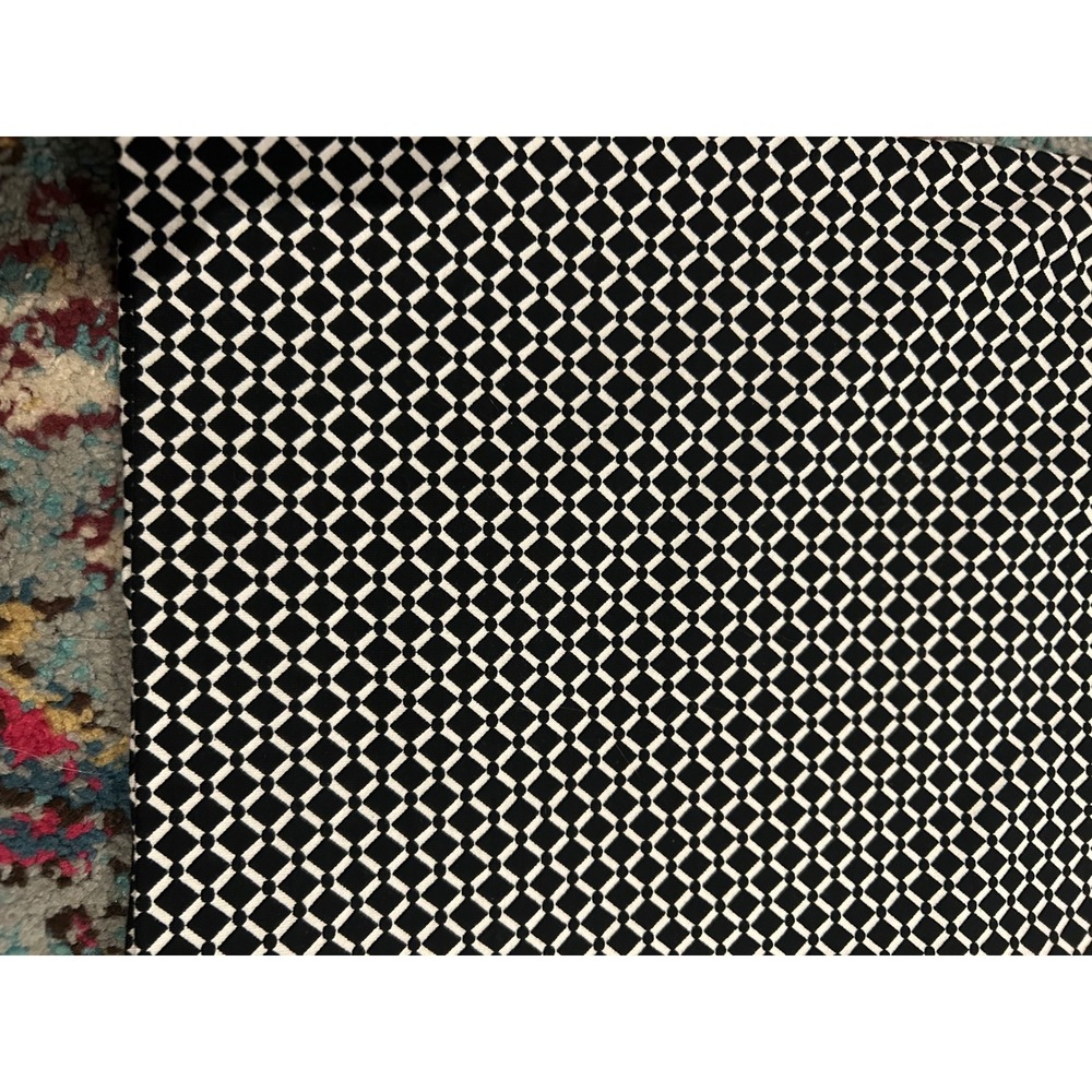 J. Jill Black White Geometric Diamond Ponte Pencil Skirt Womens Medium M